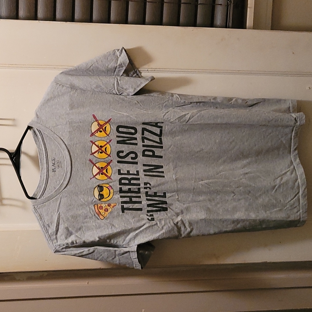 Children's place is no we in pizza shirt